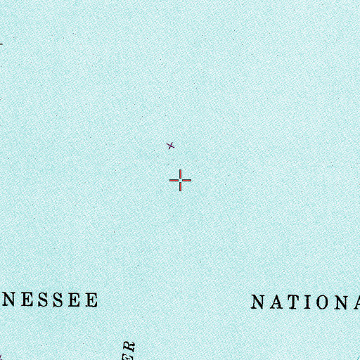 Topographic Map of Big Sandy River, TN