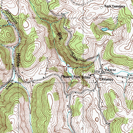 Topographic Map of Big Sink, TN