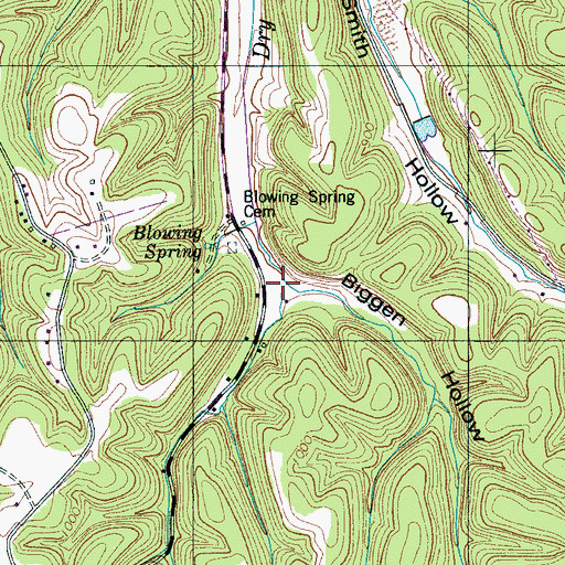 Topographic Map of Biggen Hollow, TN
