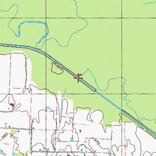 Topographic Map of Biggs Creek, TN