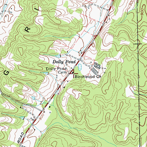Topographic Map of Birchwood Church, TN