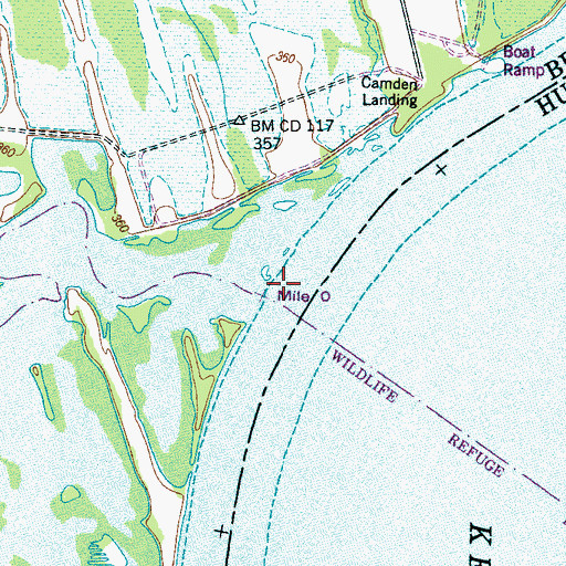 Topographic Map of Birdsong Creek, TN