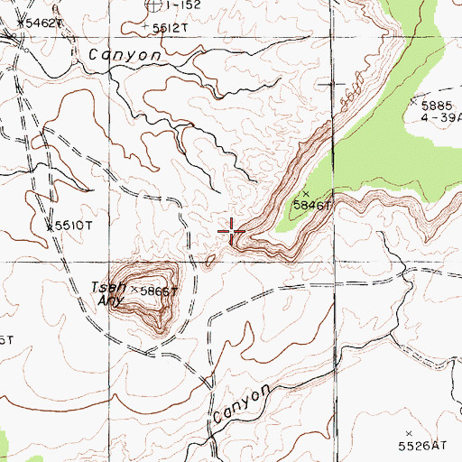 Topographic Map of Tseh Any, AZ