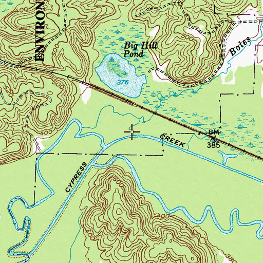 Topographic Map of Boles Branch, TN