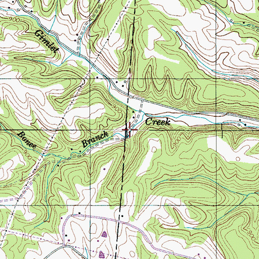 Topographic Map of Bonee Branch, TN