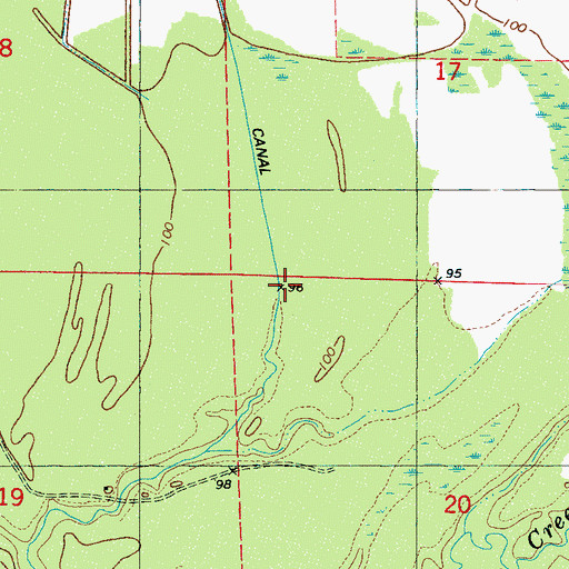 Topographic Map of The Canal, AL