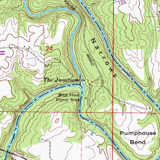 Topographic Map of The Junction, AL