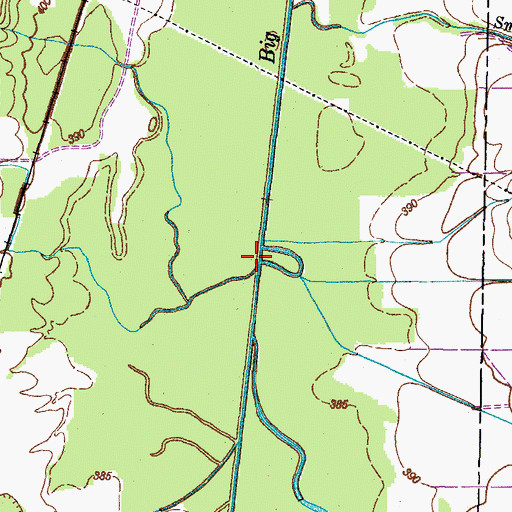 Topographic Map of Britton Creek, TN