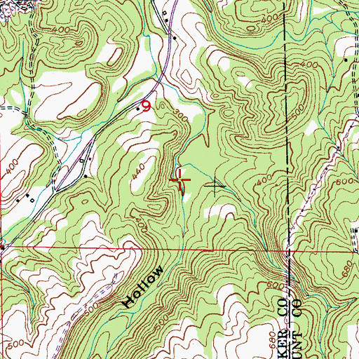 Topographic Map of Thomas Hollow, AL