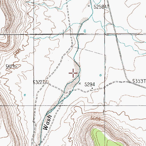 Topographic Map of Segihatsosi Canyon, AZ