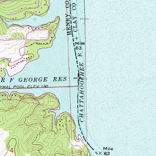 Topographic Map of Thomas Mill Creek, AL