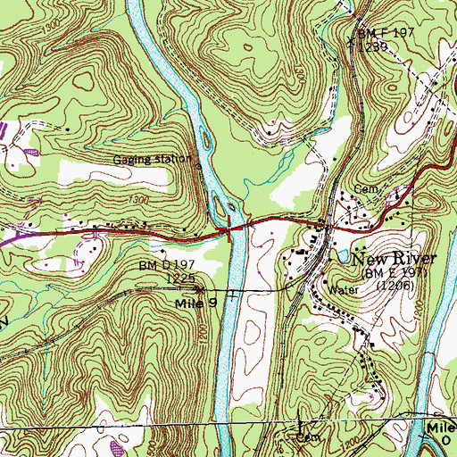 Topographic Map of Buttram Branch, TN