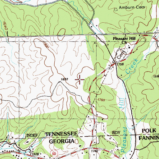 Topographic Map of CCC Camp 3467, TN