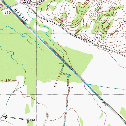 Topographic Map of Camp Creek, TN