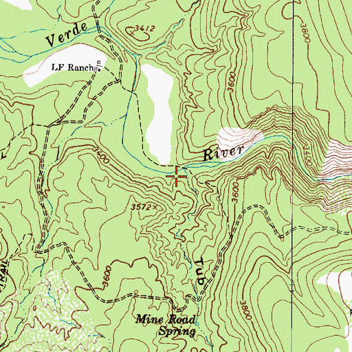 Topographic Map of Tub Draw, AZ
