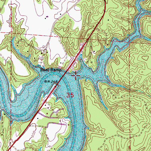 Topographic Map of Tierce Creek, AL