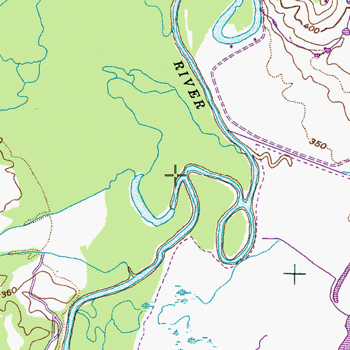 Topographic Map of Carter Branch, TN