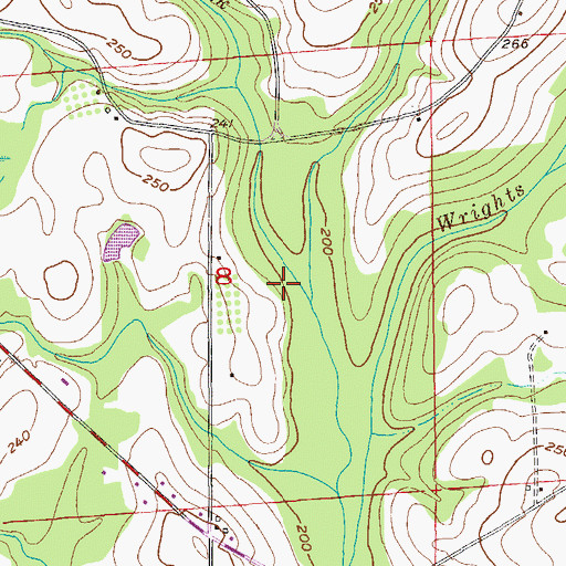 Topographic Map of Tindil Branch, AL