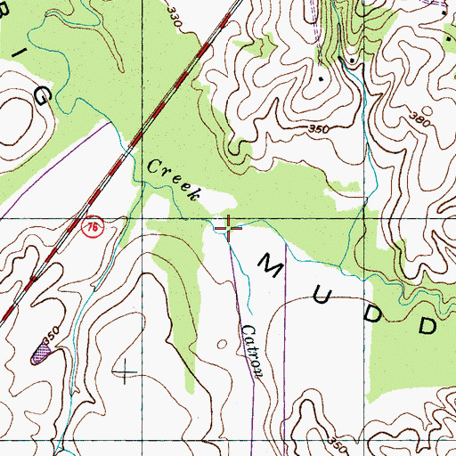 Topographic Map of Catron Creek, TN