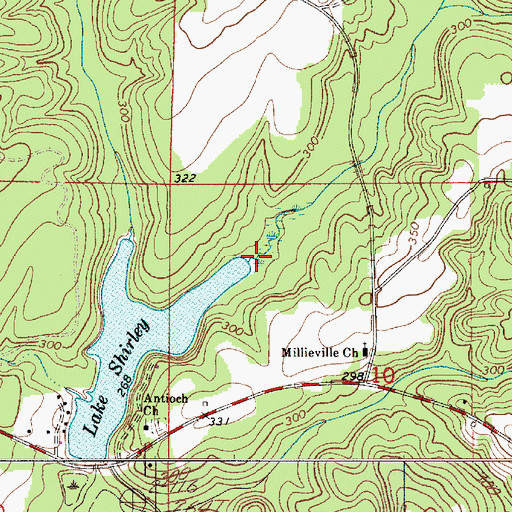 Topographic Map of Tomley Creek, AL