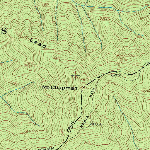 Topographic Map of Chapman Lead, TN