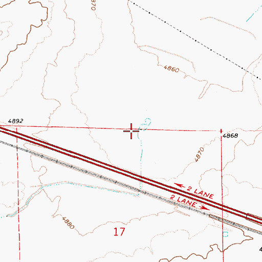 Topographic Map of Tucker Flat Wash, AZ
