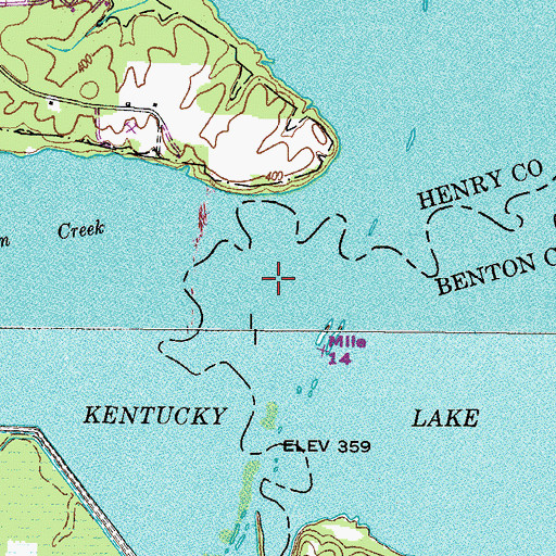 Topographic Map of Clendenin Creek, TN