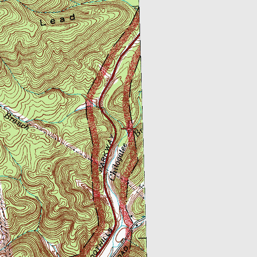 Topographic Map of Cockspur Branch, TN