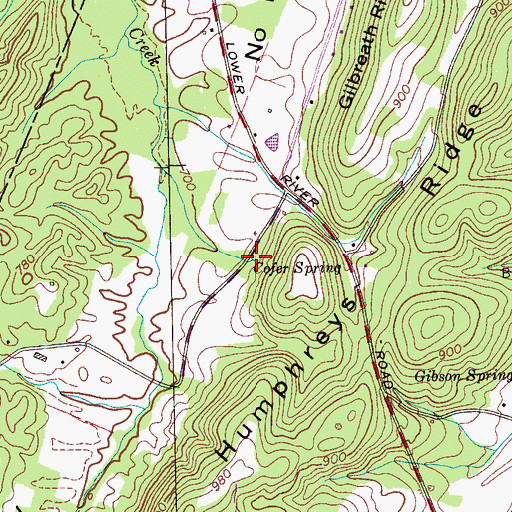 Topographic Map of Cofer Spring, TN