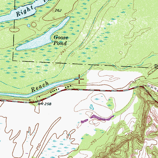 Topographic Map of Coker Slough, TN