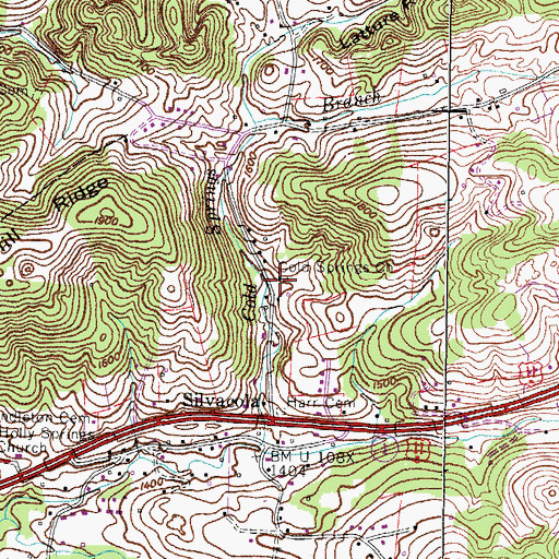 Topographic Map of Cold Springs Church, TN