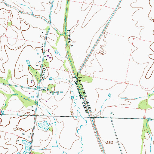 Topographic Map of Cole Creek, TN