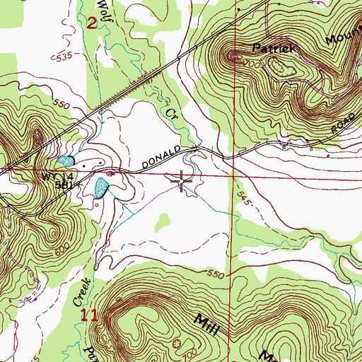 Topographic Map of Tucker Branch, AL