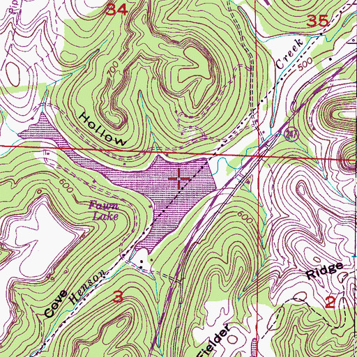 Topographic Map of Tucker Hollow, AL
