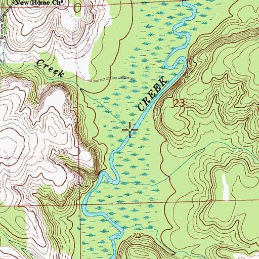 Topographic Map of Turkey Creek, AL