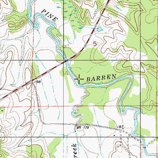 Topographic Map of Turkey Creek, AL