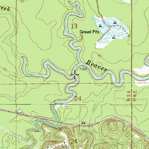Topographic Map of Turkey Creek, AL
