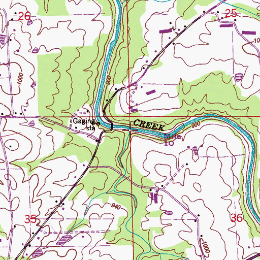 Topographic Map of Turkey Creek, AL