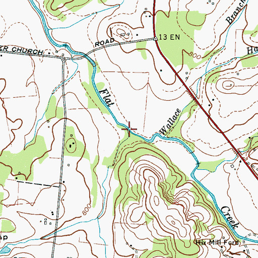 Topographic Map of Crooked Run, TN