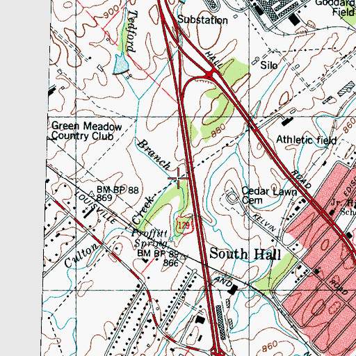 Topographic Map of Culton Creek, TN