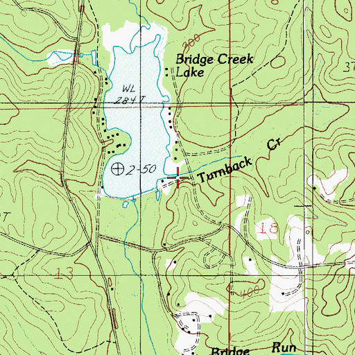 Topographic Map of Turnback Creek, AL