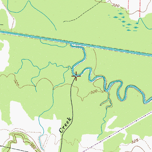 Topographic Map of Cypress Creek, TN