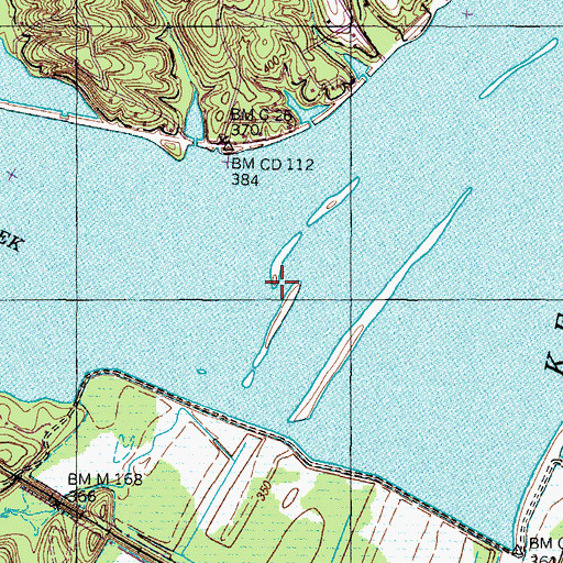 Topographic Map of Cypress Creek, TN