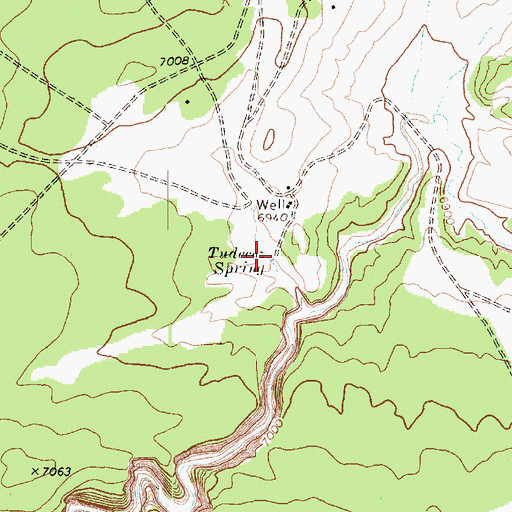 Topographic Map of Tudecoz Spring, AZ