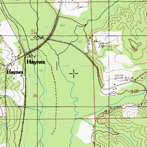Topographic Map of Turnpike Branch, AL
