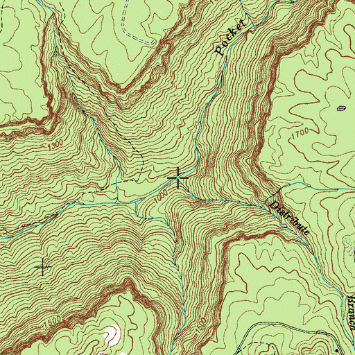 Topographic Map of Distribute Branch, TN