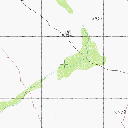 Topographic Map of Tule Desert, AZ