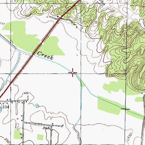 Topographic Map of Doland Branch, TN