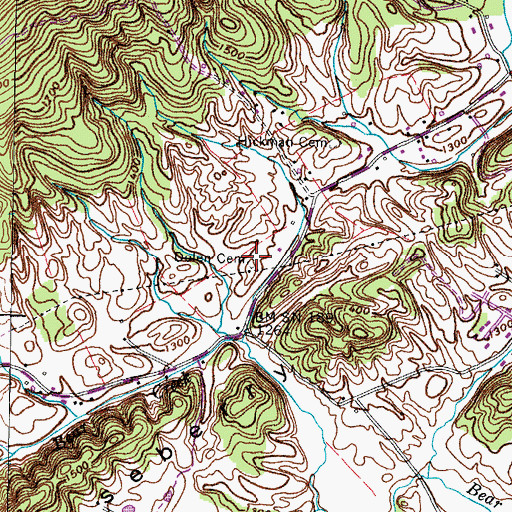 Topographic Map of Dolen Cemetery, TN