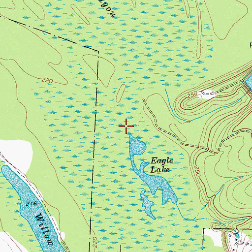 Topographic Map of Dry Bayou, TN